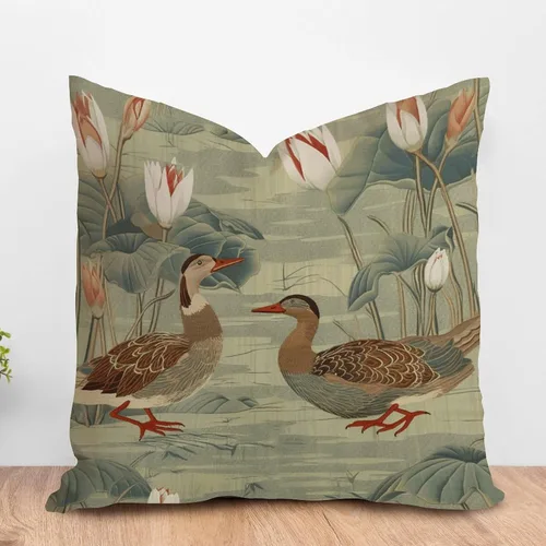 Miniatura 13 de ArogGeld Chinoiserie - Funda de cojín con diseño de pagoda asiática azul índigo, diseño cuadrado de flores y pagoda asiática, para oficina, silla