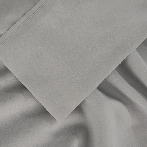 Miniatura 8 de Bedgear King Basic Bedding Essentials - Juego de sábanas ligeras, impermeables y transpirables, lavables, resistentes a las manchas, color gris claro