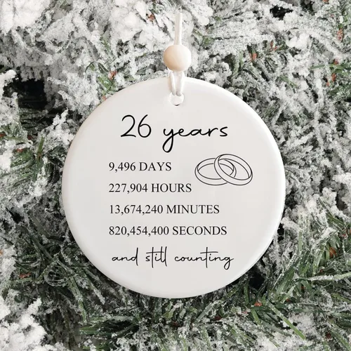 Miniatura 2 de 26º aniversario de bodas para ella o él, regalo de matrimonio de 26 años para pareja o padres, regalo de aniversario con fotos para esposa y esposo