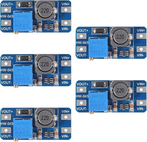 Miniatura 10 de AITRIP 10 piezas MT3608 DC-DC convertidor de impulso 2A módulo ajustable de aumento de voltaje regulador de voltaje de entrada 2V-24V a 5V-28V