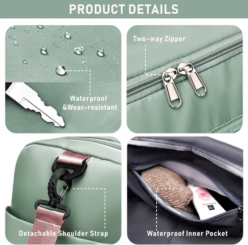 Miniatura 5 de NPBAG Bolsa de viaje para mujer, bolsa de mano grande expandible para fin de semana, bolsa de entrenamiento de gimnasio, bolsa de noche, bolsa