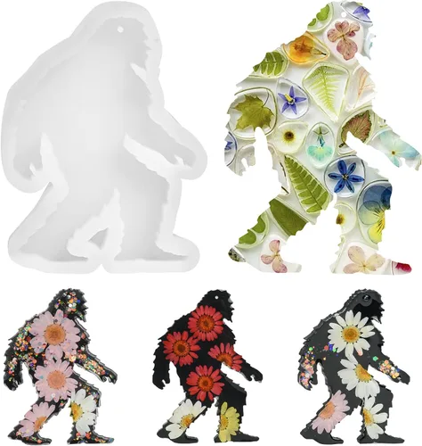 Miniatura 11 de Moldes de Silicona de Resina para Estatua de Hombre y Perro, Moldes de Adornos de Resina Baratijas Decoración del Hogar, Moldes de Silicona