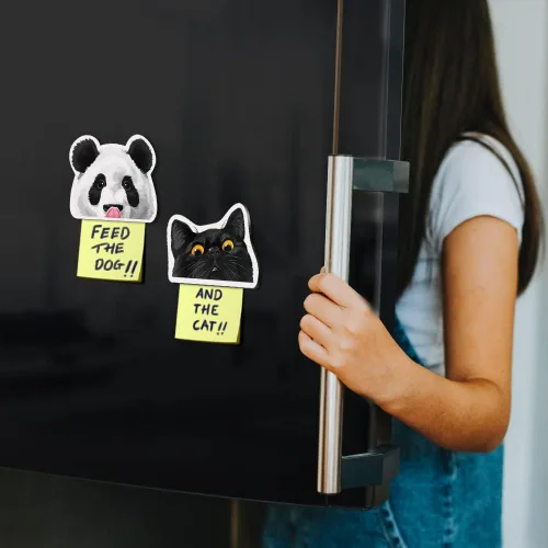 Miniatura 3 de WIRESTER Decoración de imán de nevera para refrigerador de cocina, oso panda bebé