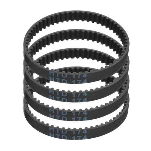 Miniatura 8 de uxcell 4pcs HTD-3M correa dentada de goma 60 dientes, 7.087 in de longitud de paso x 0.236 in de ancho x 0.094 in de altura, correa de distribución
