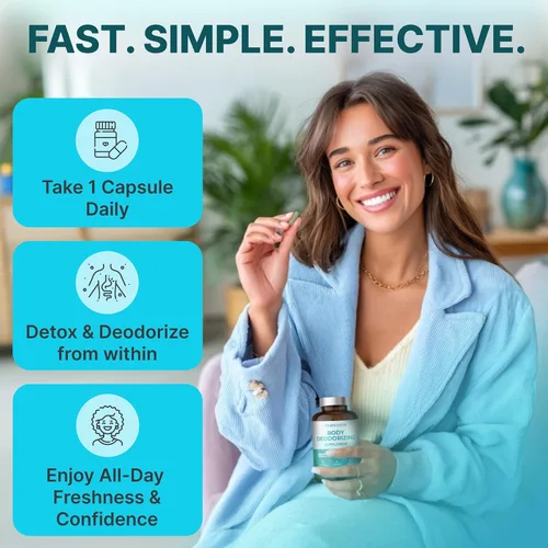 Miniatura 4 de Suplemento desodorizante corporal – Desodorante interno natural cápsulas de clorofila con perejil y menta – 60 pastillas veganas de 500 mg +