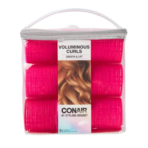 Miniatura 12 de Conair Rulos para el cabello de varios tamaños y colores, con autoajuste, 31 piezas con bolsa de almacenamiento (paquete de 1)