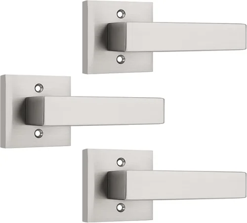 Miniatura 52 de KNOBWELL - Juego de cerradura con 1 picaporte resistente para puertas de una cara, ideal para puertas interiores reversibles, 0.93 libras