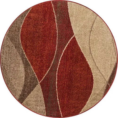 Miniatura 3 de Unique Loom Colección Otoño Alfombra de Área - Plantation (5' 3" Redonda, Multicolor/Beige)