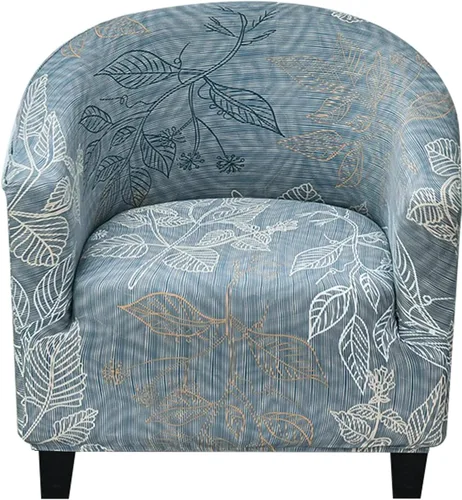 Miniatura 15 de HOTNIU Funda para silla de club, fundas para sillas de bañera para sillones, funda de sillón de alta elasticidad, protector de muebles para sala