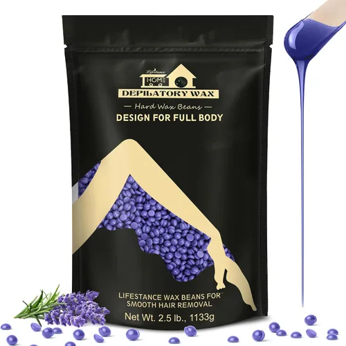 Miniatura 12 de Kit de Cera Brasileña para Bikini Azul Dura Lifestance de 2.5 libras con 30 Aplicadores - Perlas de Cera Perlada para Cara, Cuerpo, Piernas - Para