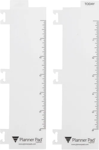 Miniatura 6 de Planner Pad Paquete combinado de buscador de páginas encuadernado en espiral, vinilo transparente, 2 x 10 pulgadas, se adapta solo al organizador