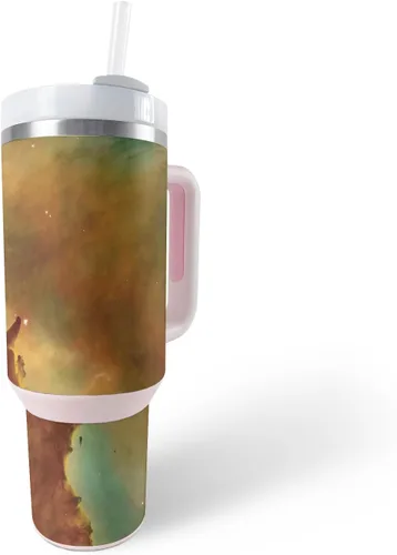 Miniatura 24 de MightySkins Skin - Vaso de vinilo compatible con Stanley The Quencher H2.0 FlowState de 40 onzas, color turquesa sólido, funda protectora, duradera