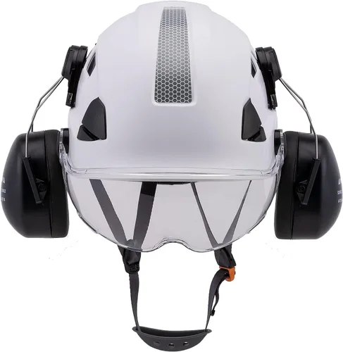Miniatura 7 de Casco de protección para los oídos y visera ANSI Z89.1 con ventilación ABS forestal, arborista, árbol, construcción, construcción, protección