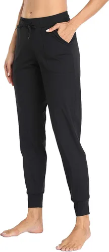 Miniatura 80 de Oalka - Pantalones deportivos para mujer, con cintura alta y bolsillos, para hacer deporte, yoga y entrenar