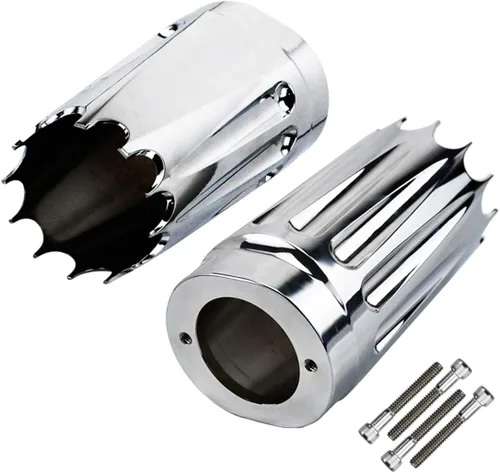 Miniatura 2 de Cubiertas deslizantes de horquilla superior para Harley Touring Road King Street Electra Glide Cromo