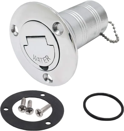 Miniatura 18 de Boat Water/Diesel/Gas/Fuel Deck Fill/Filler 1-1/2 Inch(38mm) with Keyless Cap 316 Stainless Steel Boat Deck Hardware for Boat, Yacht, Caravan