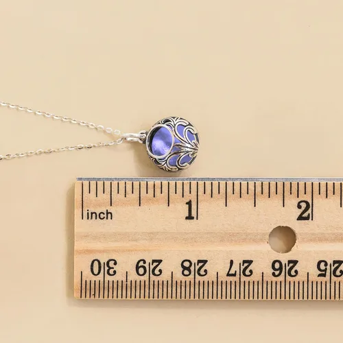 Miniatura 42 de Bottled Up Designs Handmade Vintage Lace Necklace, Recycled Vintage Bottle Glass, Sterling Silver, Eco Friendly, Made in USA, Birthday Gifts