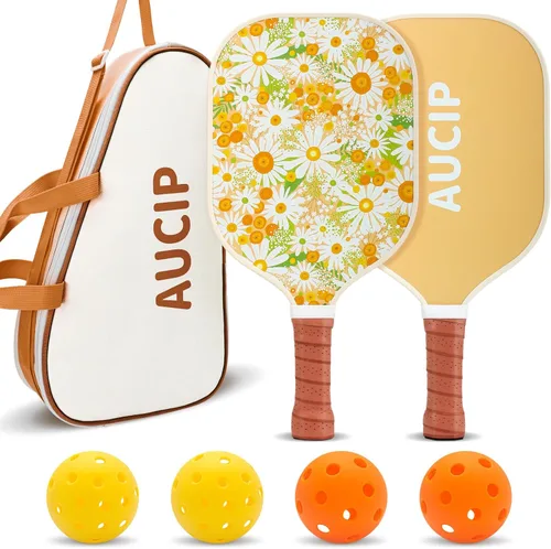 Palas de Pickleball, juego de 2 palas de pickleball aprobadas por USAPA, lindas palas de pickleball de núcleo de nido de abeja de polipropileno,