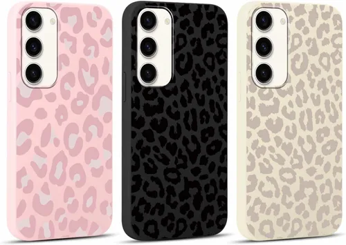Miniatura 36 de 2 Pack Funda con lindo estampado de chita para Samsung Galaxy S22 Ultra 5G de 6.8", Fundas con patrón de leopardo de lujo, diseño de silicona suave