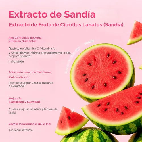 Miniatura 7 de QUIYUM - Juego de cuidado de la piel de sandía y niacinamida, kit facial brillante de 3 piezas para adolescentes 3-in-1 Daily Routine: Cleanser