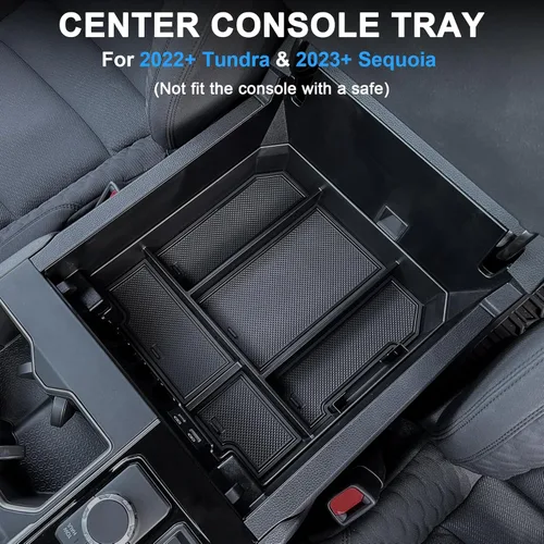Miniatura 4 de TOPINSTALL 2026 Organizador de consola de tamaño completo Compatible con 2022-2026 Toyota Tundra/Sequoia 2023-2026, caja de almacenamiento