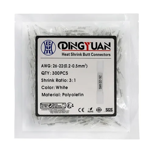 Miniatura 15 de Kit de 220 conectores de cable termorretráctil, terminales de anillo eléctrico con aislamiento impermeable, conectores a tope termorretráctiles