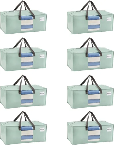 Miniatura 26 de VENO Paquete de 4 bolsas de mudanza resistentes, bolsas de embalaje transparentes para una fácil visibilidad, alternativa a las cajas de mudanza