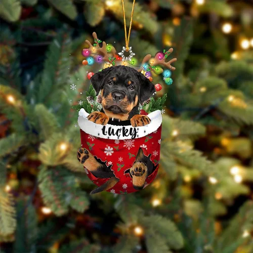 Miniatura 142 de Adorno de Navidad personalizado para perro Airedale Terrier en bolsillo de nieve, adorno para árbol de Navidad, idea de regalo para amantes
