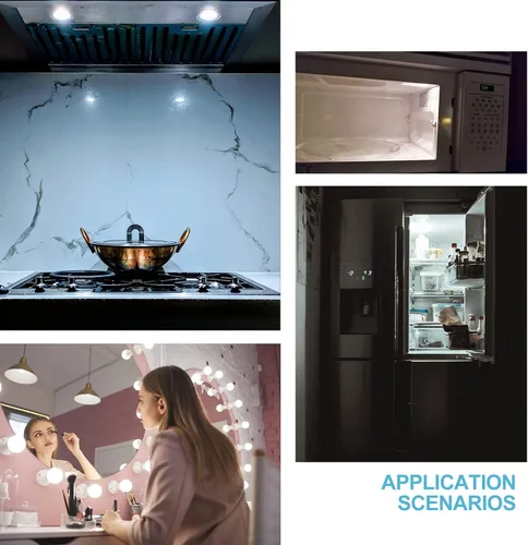 Miniatura 6 de Bombillas LED de escape de cocina, equivalente a 4 W, 40 W, piezas de repuesto para capó WP8190806, bombilla LED de campana de ventilación sin