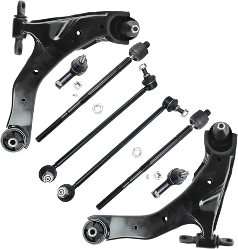Miniatura 336 de Detroit Axle - Kit de brazos de control de extremo delantero de 8 piezas para Dodge Dakota 00-04, Durango 00-03, 4 brazos de control superior e