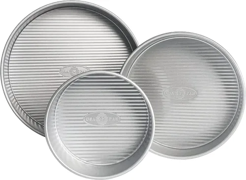 Miniatura 8 de USA Pan - Molde para pastel redondo de acero aluminizado, 9 pulgadas, revestimiento antiadherente y liberación rápida, fabricado en los Estados