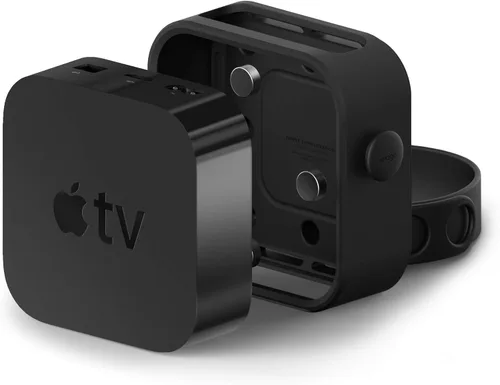 elago Soporte para Apple TV, 3 opciones de montaje (imán, colgar, tornillo), compatible con Apple TV 4K 2021 / HD y todos los modelos, evita el