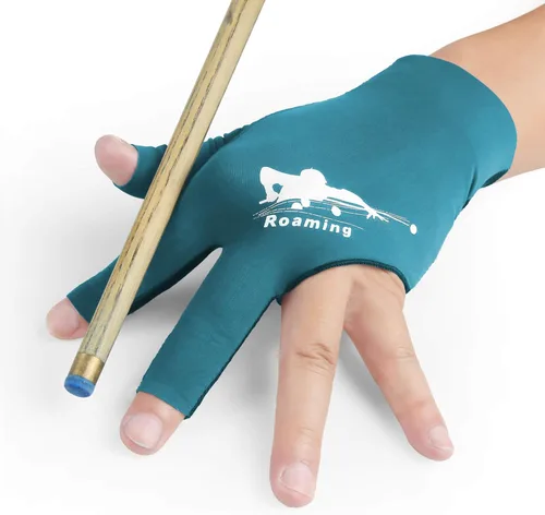 Miniatura 10 de Guantes de billar Roaming de secado rápido y transpirables, guante para billar, billar francés, taco de snooker, opción para mano izquierda