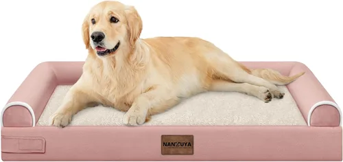 Miniatura 95 de Cama ortopédica lavable para perros medianos y grandes: cama con cojines de apoyo para perros medianos y grandes, cama impermeable de espuma tipo