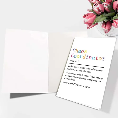 Miniatura 3 de Ziwenhu Divertida tarjeta del día del jefe para hombres y mujeres, tarjeta del día del jefe de humor para jefe, tarjeta de definición