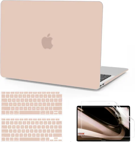 Miniatura 19 de B BELK Funda compatible con MacBook Air de 13 pulgadas 2022 2021 2020 2019 2018 A2337 M1 A2179 A1932 Touch ID, carcasa rígida de plástico mate