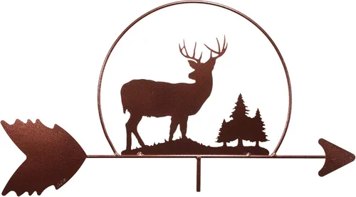 Miniatura 5 de SWEN Products Deer Buck Wildlife Veleta (Estaca de jardín incluida)