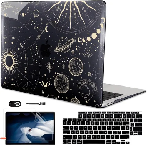 Miniatura 17 de Funda para MacBook Air de 13 pulgadas 2021 2020 2019 2018 para Mac A2337 M1 A2179 A1932 Funda con Touch ID, funda rígida de plástico