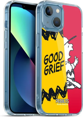Miniatura 375 de Head Case Designs Funda de gel con licencia oficial de Peanuts Snoopy & Woodstock Halfs and Laughs [protección de grado militar] compatible