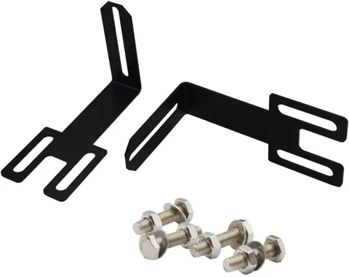 Miniatura 2 de Compatible con Dodge Ram 2500 3500 2003-2020 Soportes de montaje de rejilla de parachoques ocultos para barra de luz LED recta de 22'' 32'' 42