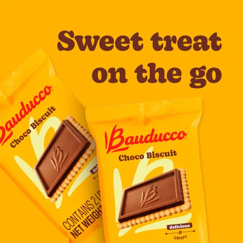 Miniatura 4 de Bauducco Galletas Choco Biscuit – Galletas crujientes cubiertas de chocolate, envueltas individualmente para aperitivos, postres y loncheras, 15.2