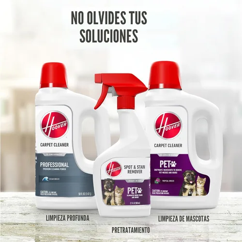 Miniatura 10 de Máquina limpiadora de alfombras y tapicería Hoover SmartWash Pet XL vertical, limpiador automático de alfombras de limpieza profunda, se convierte