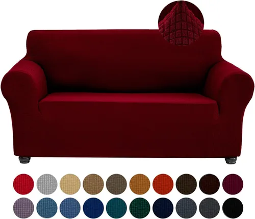 Miniatura 25 de Joccun Funda Elástica para Silla Sofá, Funda de Sofá de 1 Pieza Tela Jacquard de Spandex con Parte Inferior Elástica, Protector de Muebles Lavable
