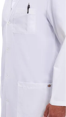 Miniatura 2 de Dickies 83403 - Abrigo de laboratorio unisex con cierre frontal de botón de 40 pulgadas para hombre y mujer, con 3 bolsillos, 83403
