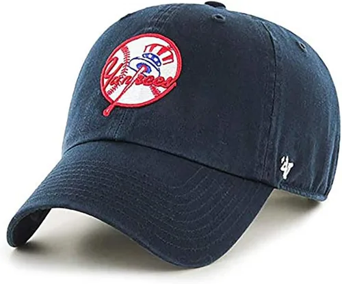 New York Yankees, gorra MLB, logotipo Cooperstown, auténtica marca 47, gorra de béisbol ajustable, lavable, adultos, una talla, hombre y mujer, 100%