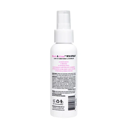 Miniatura 3 de Nicole & Alyssa - Spray de peluca para cabello sintético - Acondicionador sin enjuague, desenredante, hidratante (tamaño de viaje - paquete de 1)