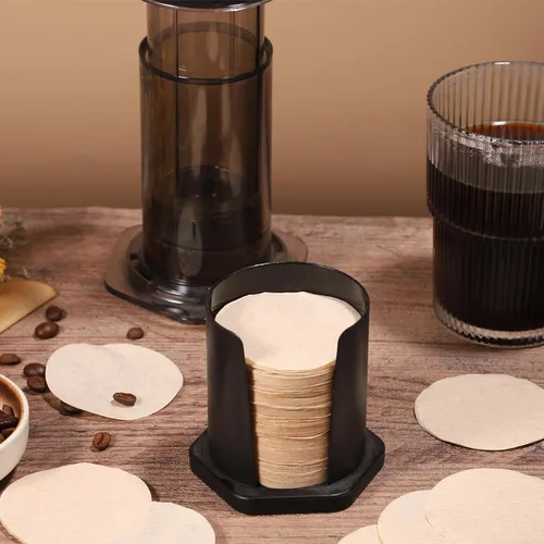Miniatura 5 de 1000 PIEZAS Filtros de Café Sin Blanquear Papel de Filtro de Café Sin Blanquear Filtros Redondos para Cafetera Compatibles con Filtros de Café y Té