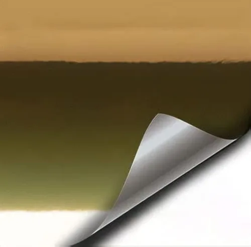 Miniatura 5 de VViViD Rollo de película adhesiva de vinilo dorado cromado brillante, liberación de aire (48 x 60 pulgadas)