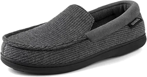 Miniatura 2 de ULTRAIDEAS Pantuflas Carver para hombre, mocasín, zapatos de casa con espuma viscoelástica