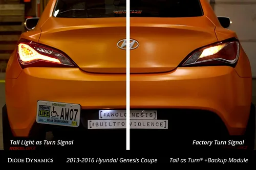 Miniatura 3 de Diode Dynamics Tail as Turn® +Módulo LED de respaldo compatible con Hyundai Genesis Coupe 2013-2016, Stage 2